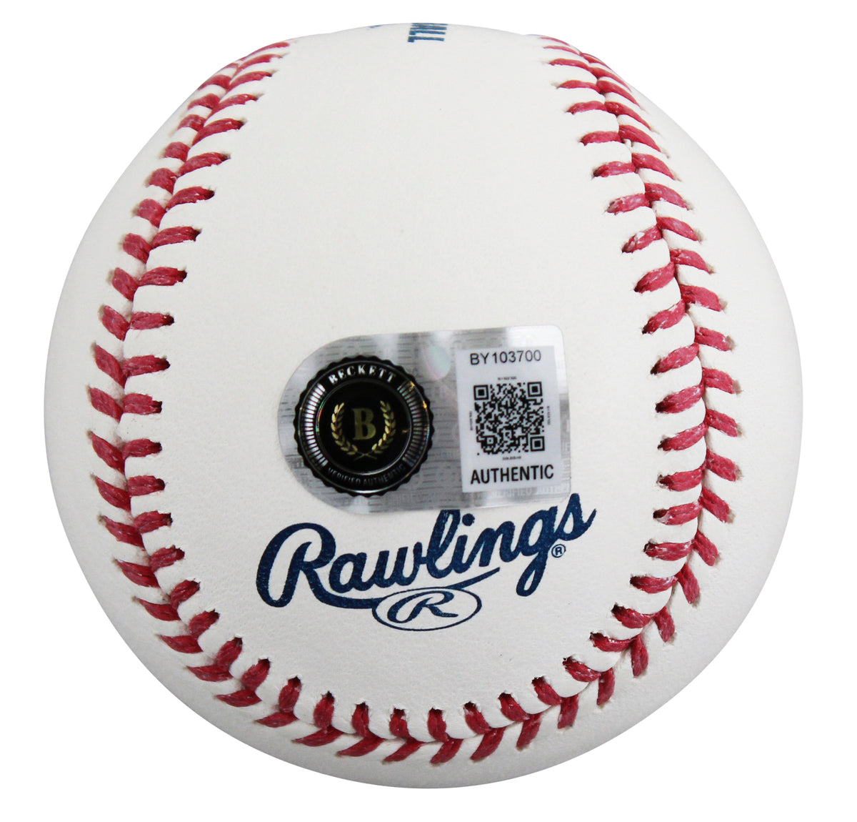 Rangers Ivan Rodriguez Signed Hall OF Fame Logo Oml Baseball BAS #BY103700