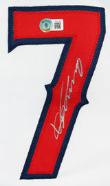 Vladimir Guerrero Authentic Signed White Pro Style Framed Jersey BAS Witnessed