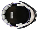 Vikings Fran Tarkenton "HOF" Signed F/S Speed Rep Helmet W/ Case BAS Witnessed