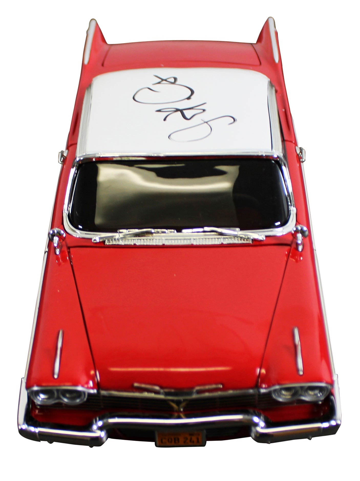 John Carpenter Christine Signed 1958 Plymouth Fury 1:18 Diecast Car BAS #BR29319