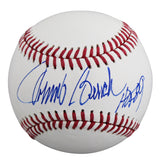 Reds Johnny Bench "HOF 89" Signed Robert Manfred OML Baseball BAS #BY103709