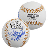 Reds Johnny Bench "10x GG" Signed Golden Glove Logo Baseball BAS #BY103714