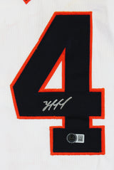 Yordan Alvarez Authentic Signed White Pro Style Jersey Autographed BAS Witnessed