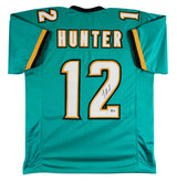 Travis Hunter Authentic Signed Teal Alternate Pro Style Jersey BAS Witnessed