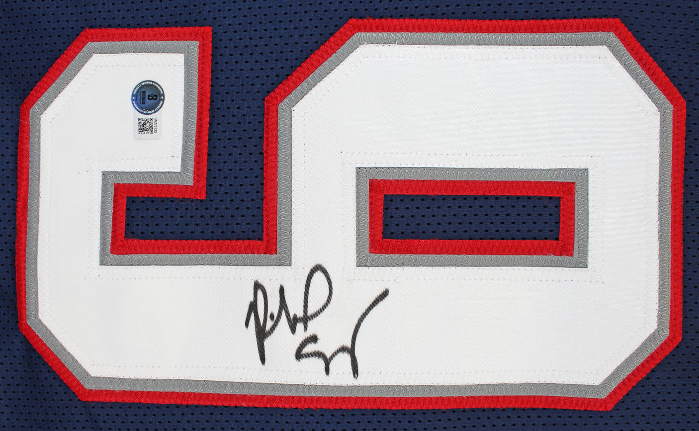 Richard Seymour Authentic Signed Navy Pro Style Framed Jersey BAS Witnessed 2