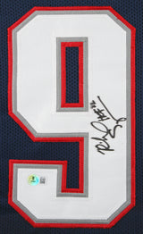 Richard Seymour "HOF 22" Authentic Signed Navy Pro Style Framed Jersey BAS Wit