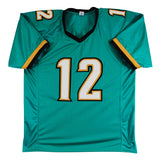 Travis Hunter Authentic Signed Teal Alternate Pro Style Jersey BAS Witnessed