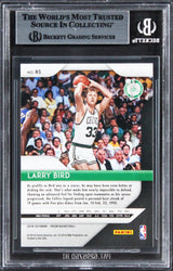 Celtics Larry Bird Authentic Signed 2018 Panini Prizm #85 Card BAS Slabbed