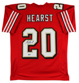 Garrison Hearst Signed Red Pro Style Jersey w/ Dropshadow BAS Witnessed