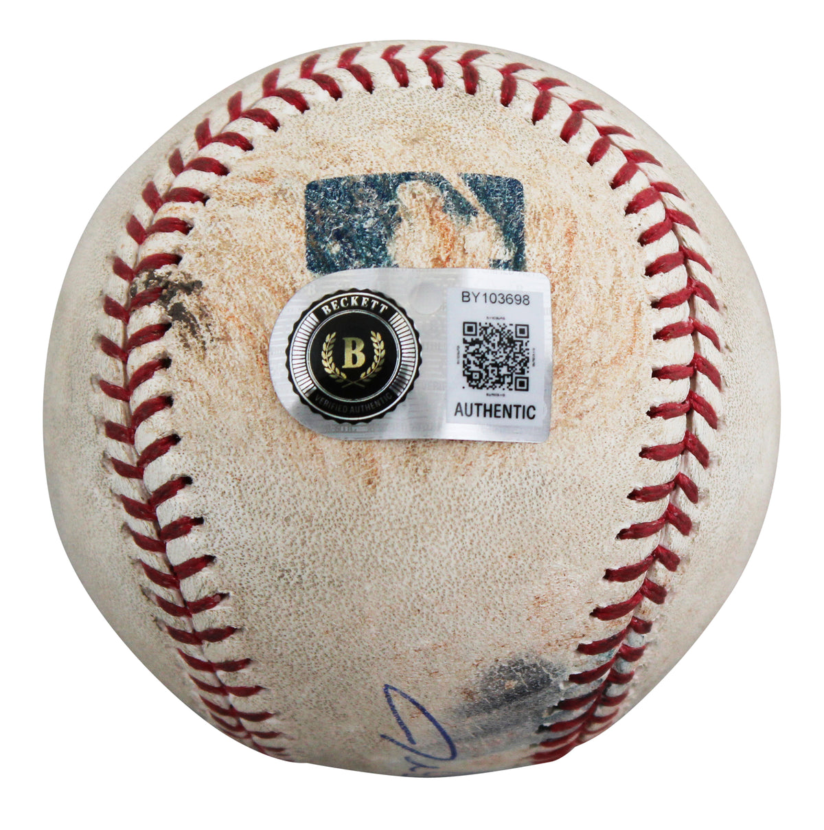 Rangers Jacob deGrom Signed Game Used April 23, 2023 vs. Athletics Baseball BAS