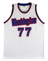 Gheorghe Muresan Authentic Signed White Pro Style Jersey BAS Witnessed
