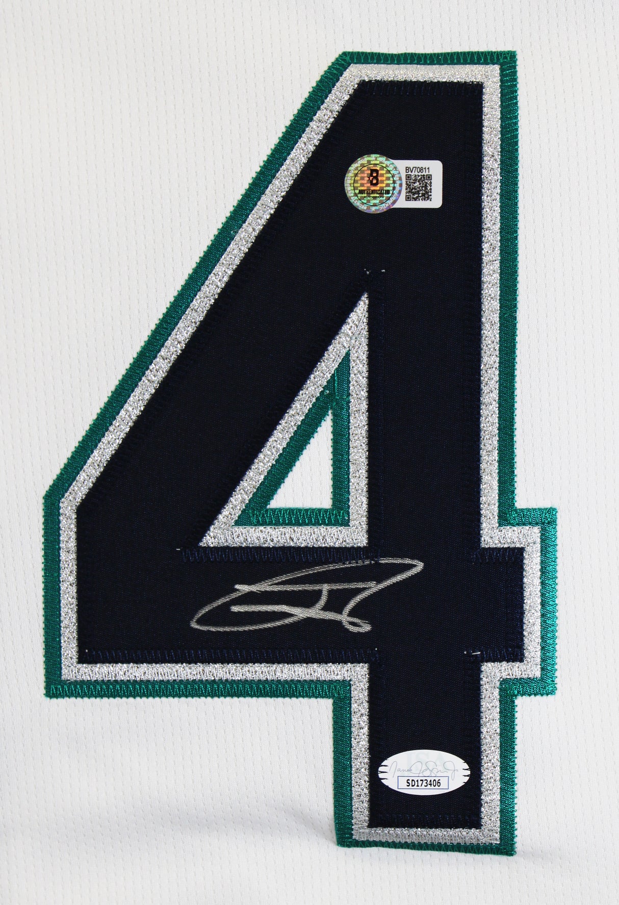 Mariners Julio Rodriguez Authentic Signed White Nike Jersey Autographed BAS