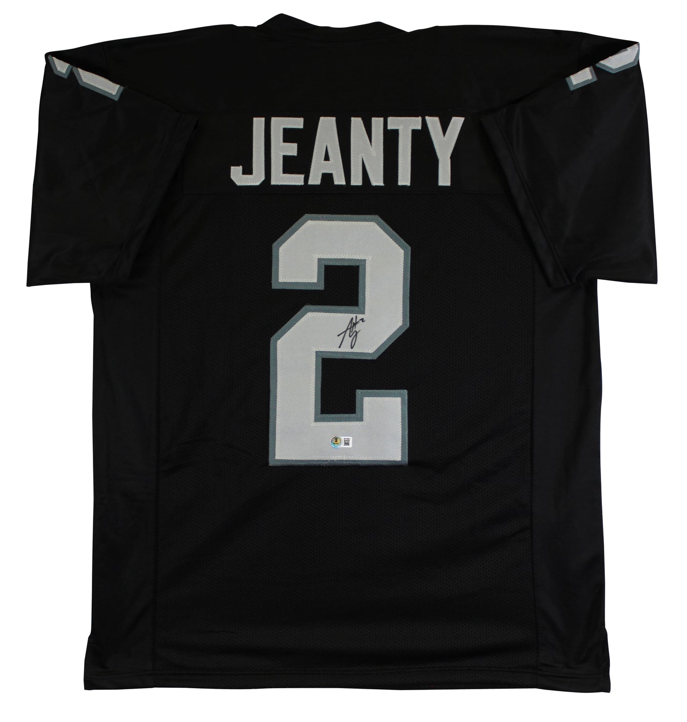Ashton Jeanty Authentic Signed Black Pro Style Jersey Autographed BAS Witness 2