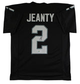 Ashton Jeanty Authentic Signed Black Pro Style Jersey Autographed BAS Witness 2
