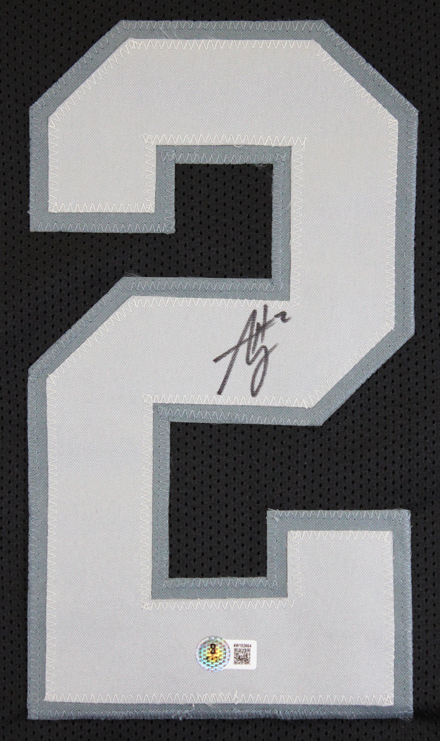 Ashton Jeanty Authentic Signed Black Pro Style Jersey Autographed BAS Witness 2