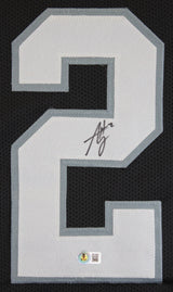 Ashton Jeanty Authentic Signed Black Pro Style Jersey Autographed BAS Witness 2