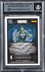 Timberwolves D'Angelo Russell Signed 2020 Panini Illusions #93 Card BAS Slabbed