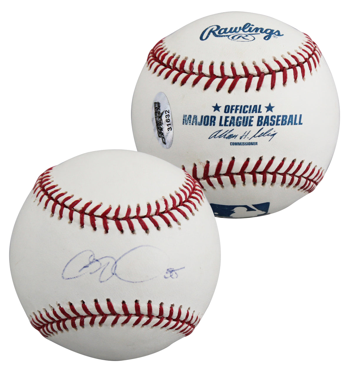 Phillies Cole Hamels Authentic Signed Allen Selig OML Baseball BAS #BY031109