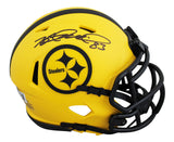 Steelers Heath Miller Signed Rave Speed Mini Helmet W/ Case BAS Witnessed