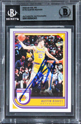 Lakers Austin Reaves Authentic Signed 2022 Hoops #176 Card BAS Slabbed