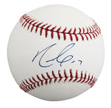 Rangers Nelson Cruz Authentic Signed Allen Selig OML Baseball BAS #BY031108