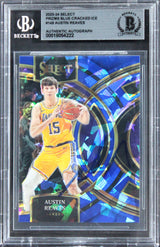 Lakers Austin Reaves Signed 2023 Select Prizm Blue CI #149 Card BAS Slabbed