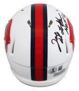 Bills Joe DeLamielleure "HOF 03" Signed 1965-73 TB Speed Mini Helmet BAS Witness