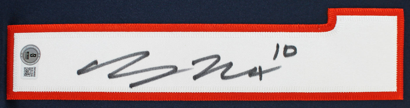 Broncos Bo Nix Authentic Signed Navy Blue Nike Limited Jersey w/ Sewn #s BAS Wit