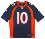 Broncos Bo Nix Authentic Signed Navy Blue Nike Limited Jersey w/ Sewn #s BAS Wit