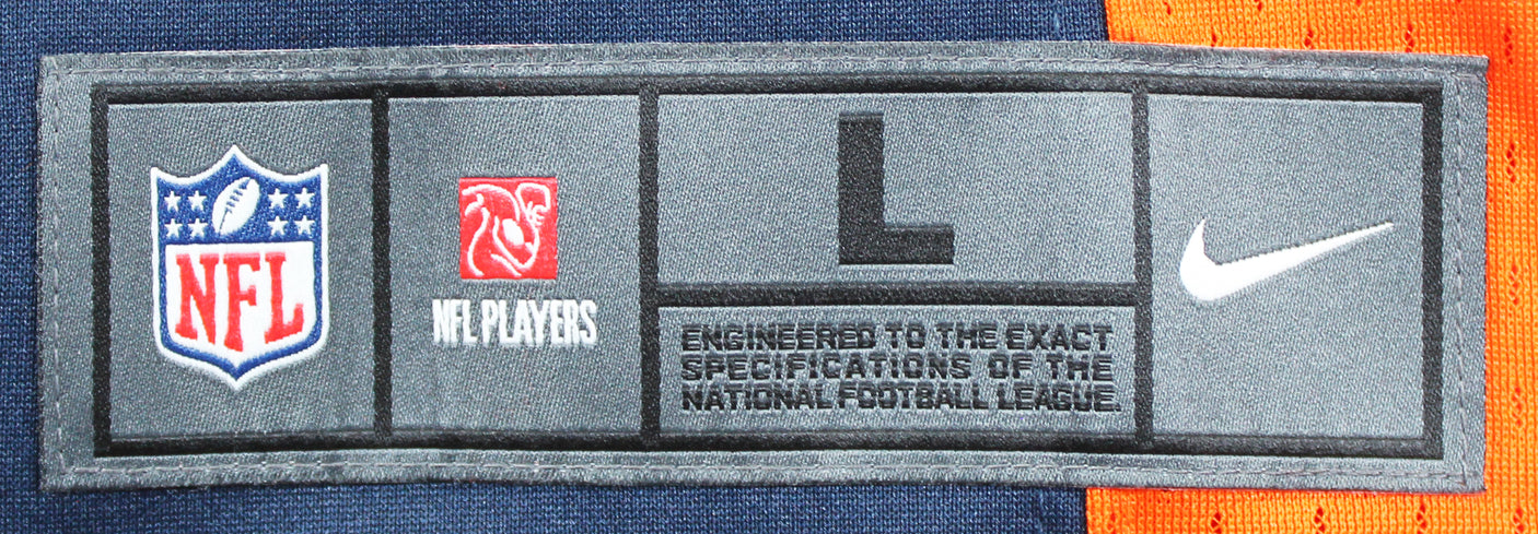 Broncos Bo Nix Authentic Signed Navy Blue Nike Limited Jersey w/ Sewn #s BAS Wit