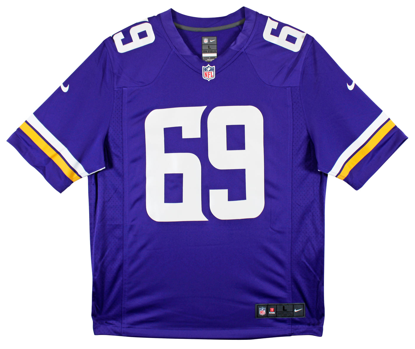 Vikings Jared Allen "5x Insc" Signed Purple Nike Limited Jersey BAS Witnessed