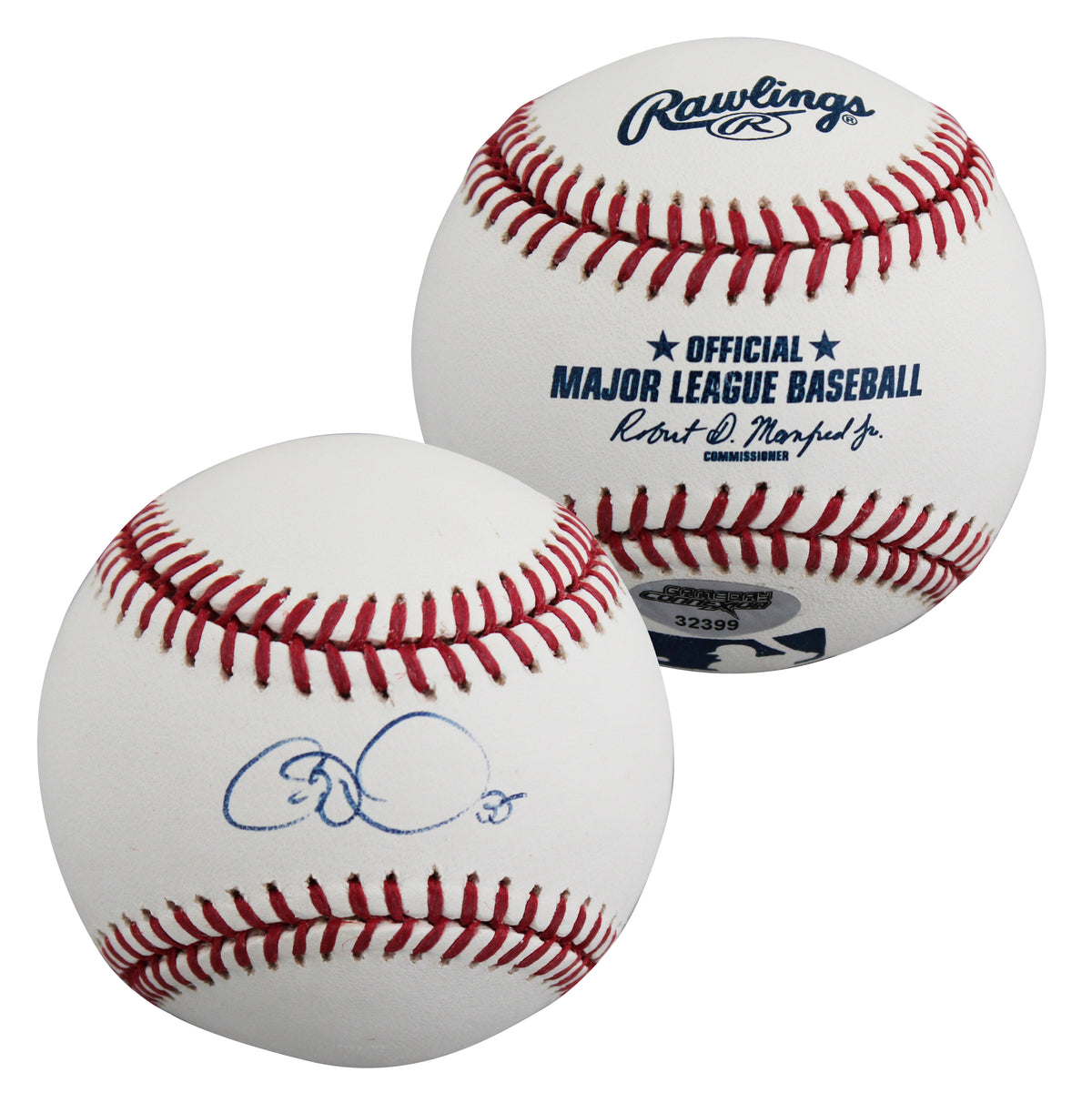 Phillies Cole Hamels Authentic Signed Robert Manfred OML Baseball BAS #BY031103