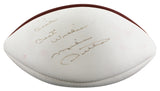 Bears Mike Ditka "Best Wishes" Signed Wilson White Panel Football BAS #BU55106