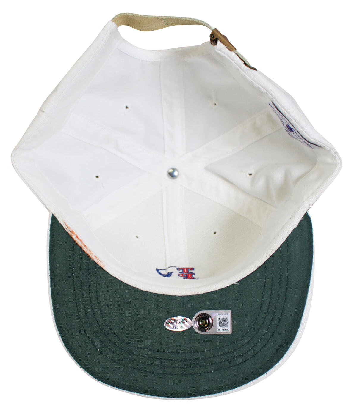 Byron Nelson Authentic Signed White TPC Las Colinas Adjustable Hat BAS #BY103672