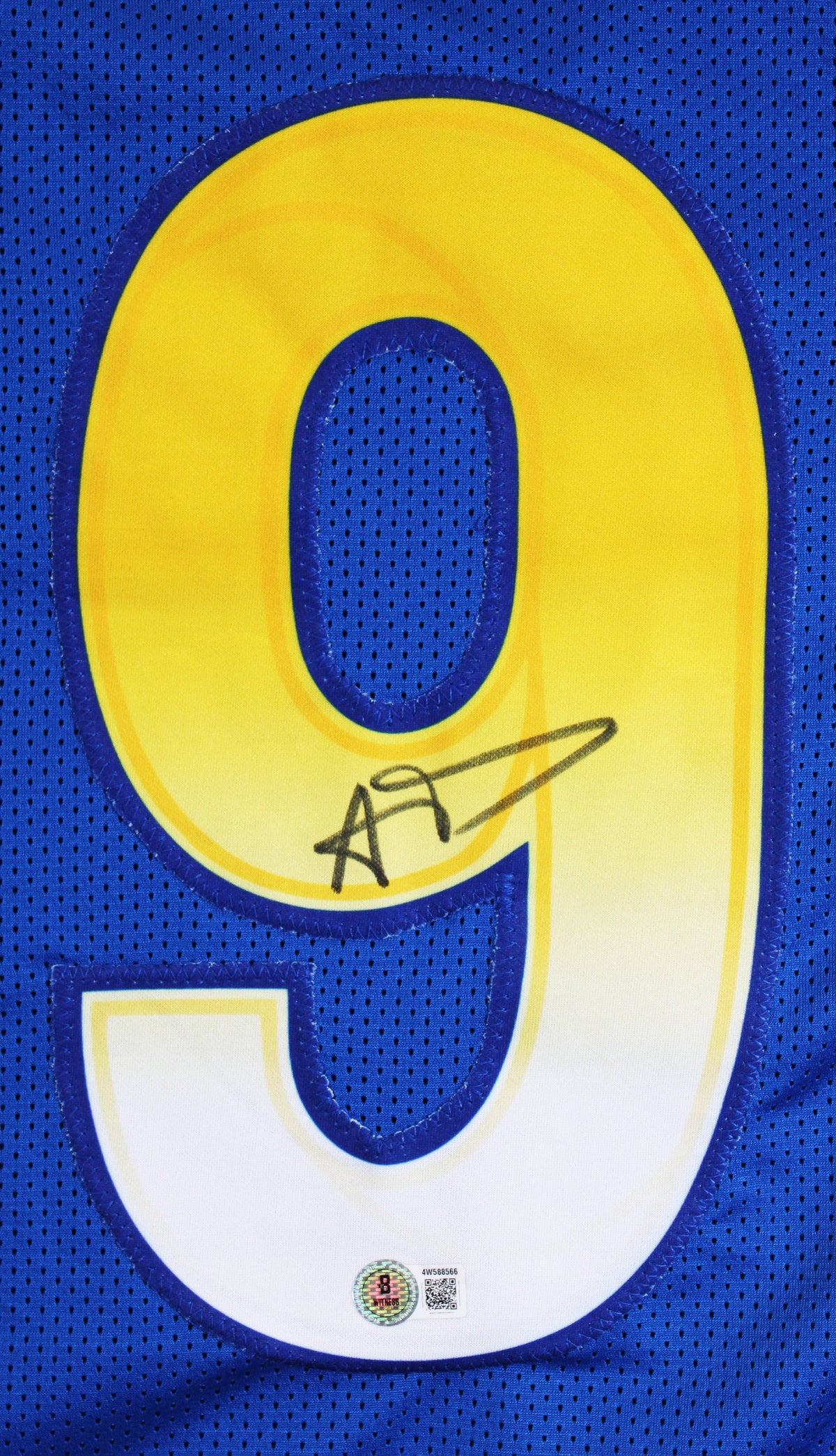 Aaron Donald Authentic Signed Blue Pro Style Framed Jersey BAS Witnessed 2