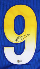 Aaron Donald Authentic Signed Blue Pro Style Framed Jersey BAS Witnessed 2