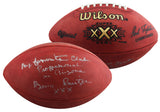 Cowboys Barry Switzer Signed Wilson Super Bowl XXX Nfl Football BAS #BU55104