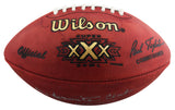 Cowboys Barry Switzer Signed Wilson Super Bowl XXX Nfl Football BAS #BU55104