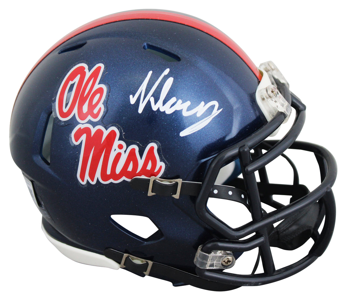 Ole Miss Kewan Lacy Authentic Signed Speed Mini Helmet W/ Case Autographed BAS