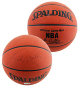 Warriors Rick Barry Signed Spalding Official NBA Game Basketball BAS #BU55111