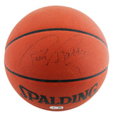 Warriors Rick Barry Signed Spalding Official NBA Game Basketball BAS #BU55111