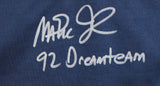 Magic Johnson "92 Dreamteam" Signed Navy Nike Team USA Jersey BAS Wit #2W898640