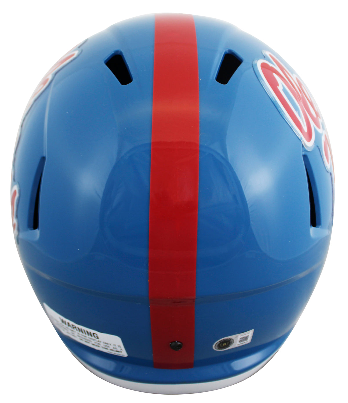 Ole Miss Kewan Lacy Signed Powder Blue Full Size Speed Rep Helmet BAS