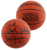 Pistons Bob Lanier Signed Spalding Official NBA Game Basketball BAS #BU55119