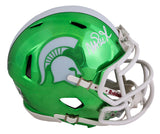 Michigan State Magic Johnson Signed Chrome Speed Mini Helmet BAS Witnessed