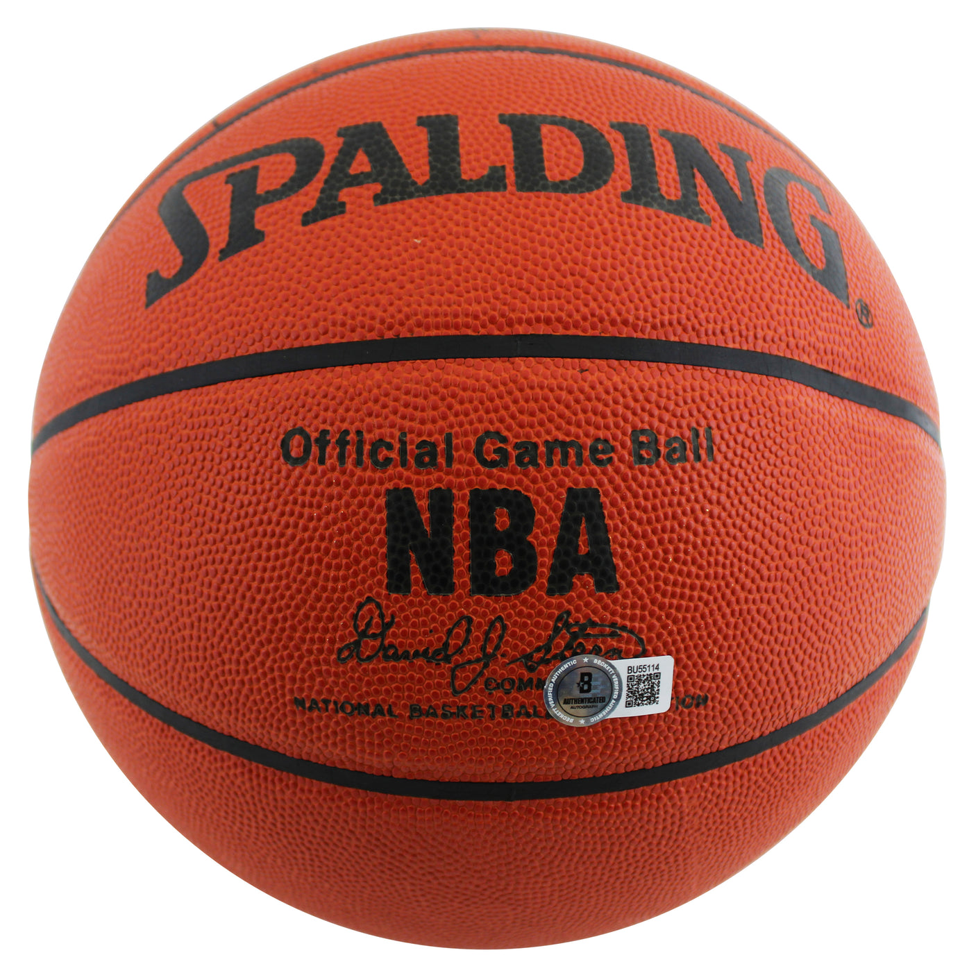 76ers Julius Erving Signed Spalding Official NBA Game Basketball BAS #BU55114