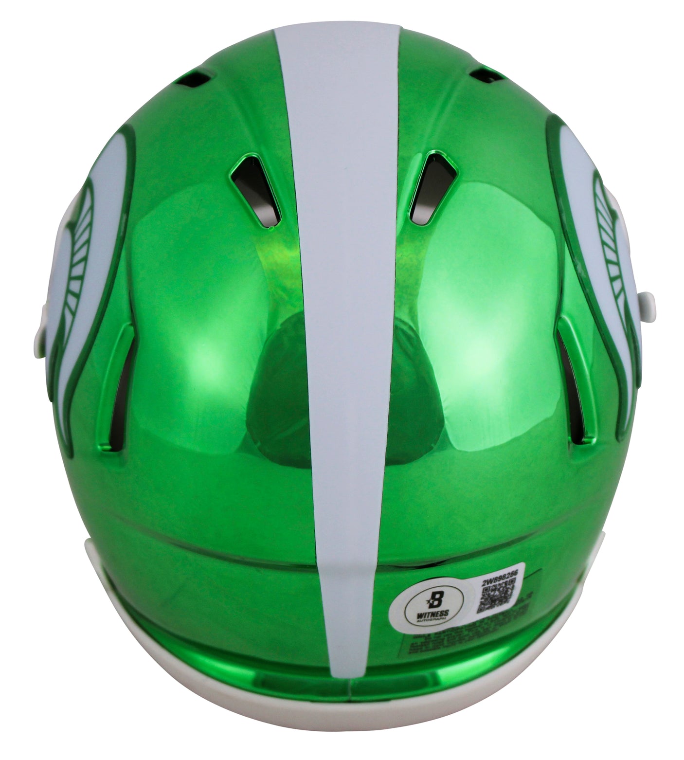 Michigan State Magic Johnson Signed Chrome Speed Mini Helmet W/ Case BAS Witness