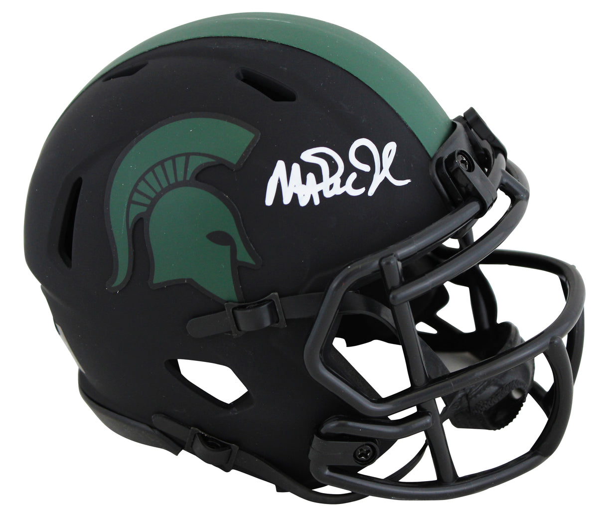 Michigan State Magic Johnson Signed Eclipse Speed Mini Helmet W/ Case BAS Wit