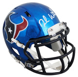 Texans Deshaun Watson Authentic Signed Chrome Speed Mini Helmet BAS #BY093006