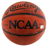 UTEP Don Haskins "Best Wishes" Signed Rawlings NCAA I/O Basketball BAS #BU55120